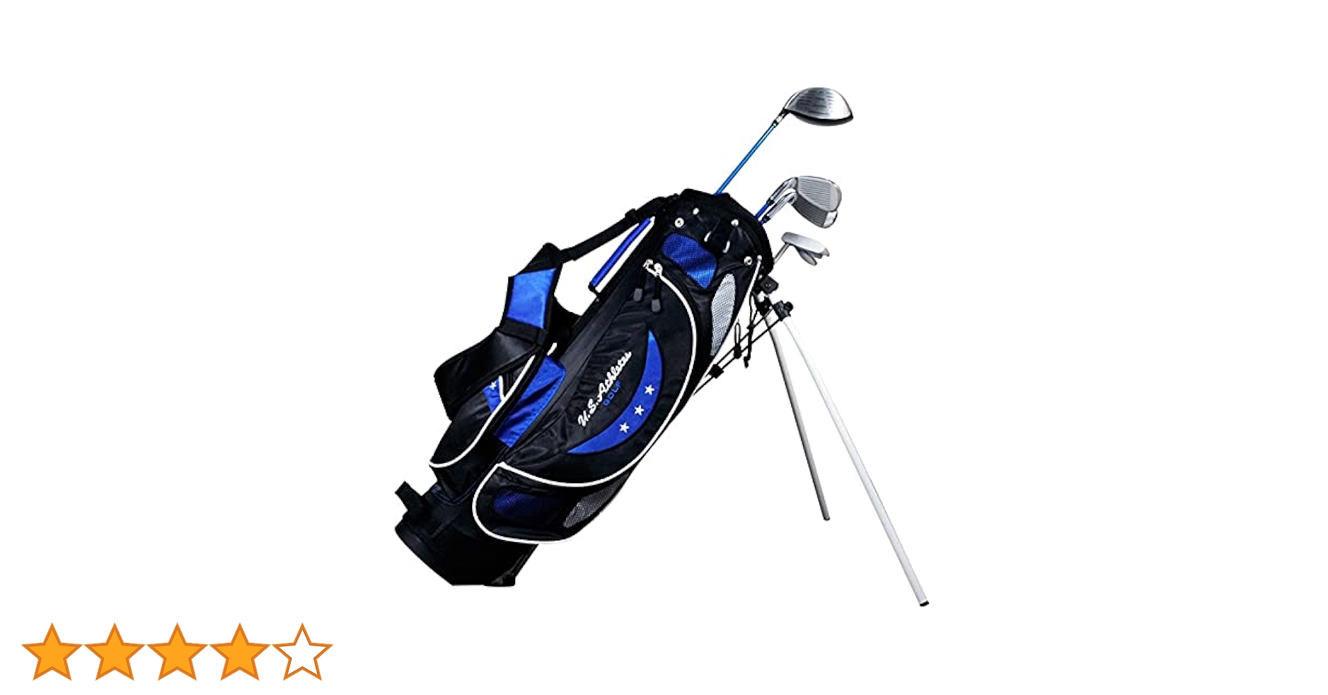 U.S. Athletes ユーエスアスリート　ゴルフバッグ　ジュニア レザックス U.S.Athlete ジュニアセット 6～8歳用 イエロー 【IR】
